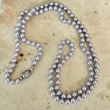 Swarovski Grey Pearl Necklace