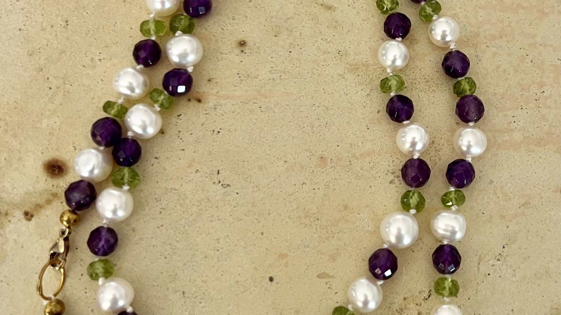 Pearl with Gemstones