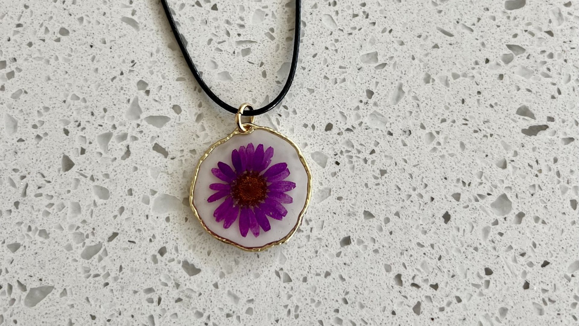 Purple Flower Necklace (sold)