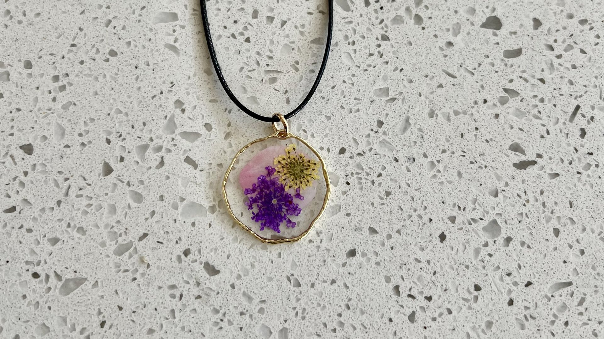 Three Flower Necklace (sold)