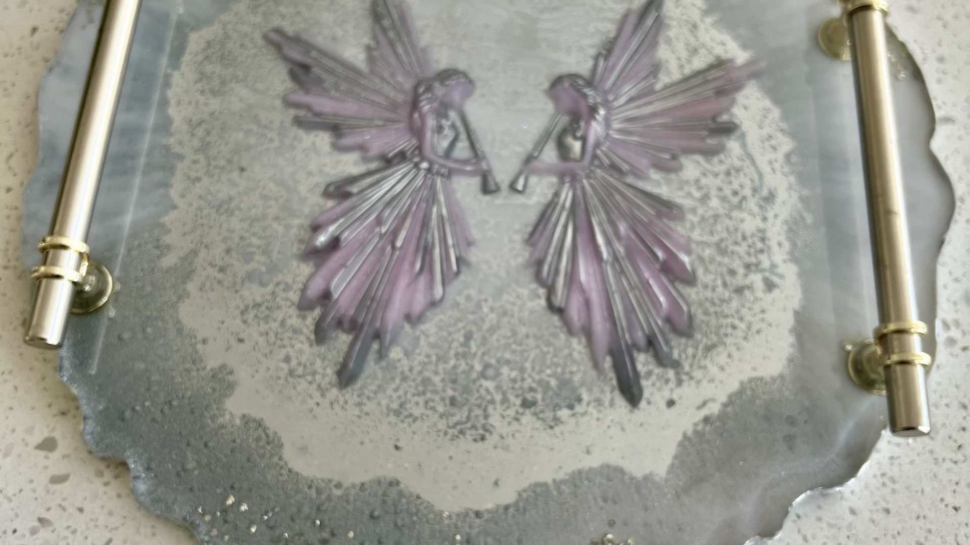 Silver Angel Tray