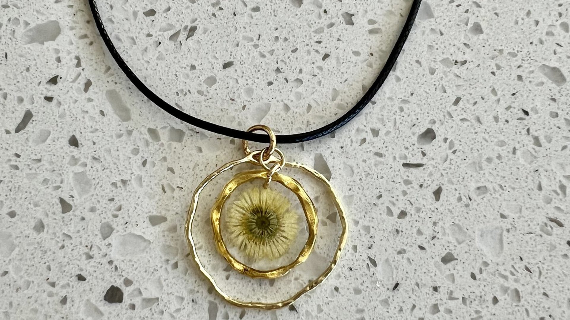 Small Yellow Daisy Necklace