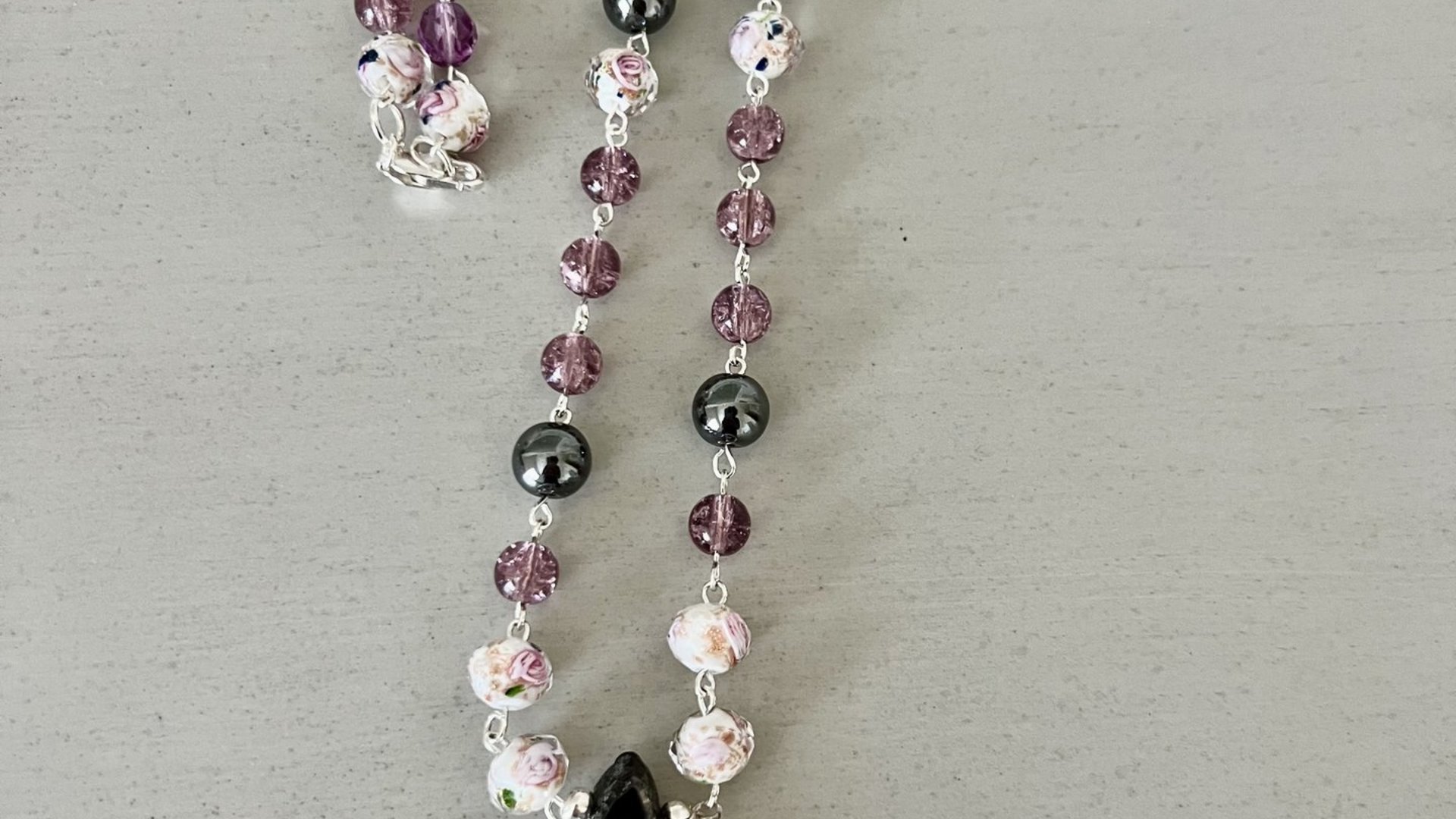 Purple Agate Necklace