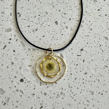 Small Yellow Daisy Necklace