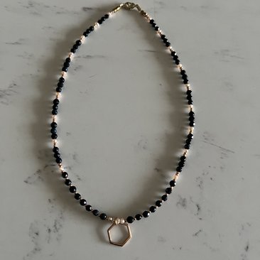 Onyx Beaded Necklace
