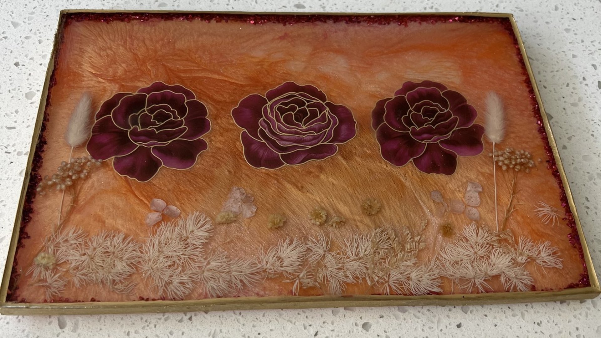 Tropical flower Vanity Tray