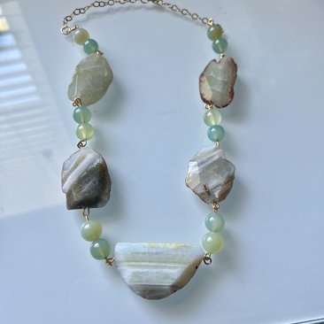 Agate Stone Necklace (sold)