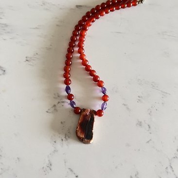 Carnelian and Agate Necklace